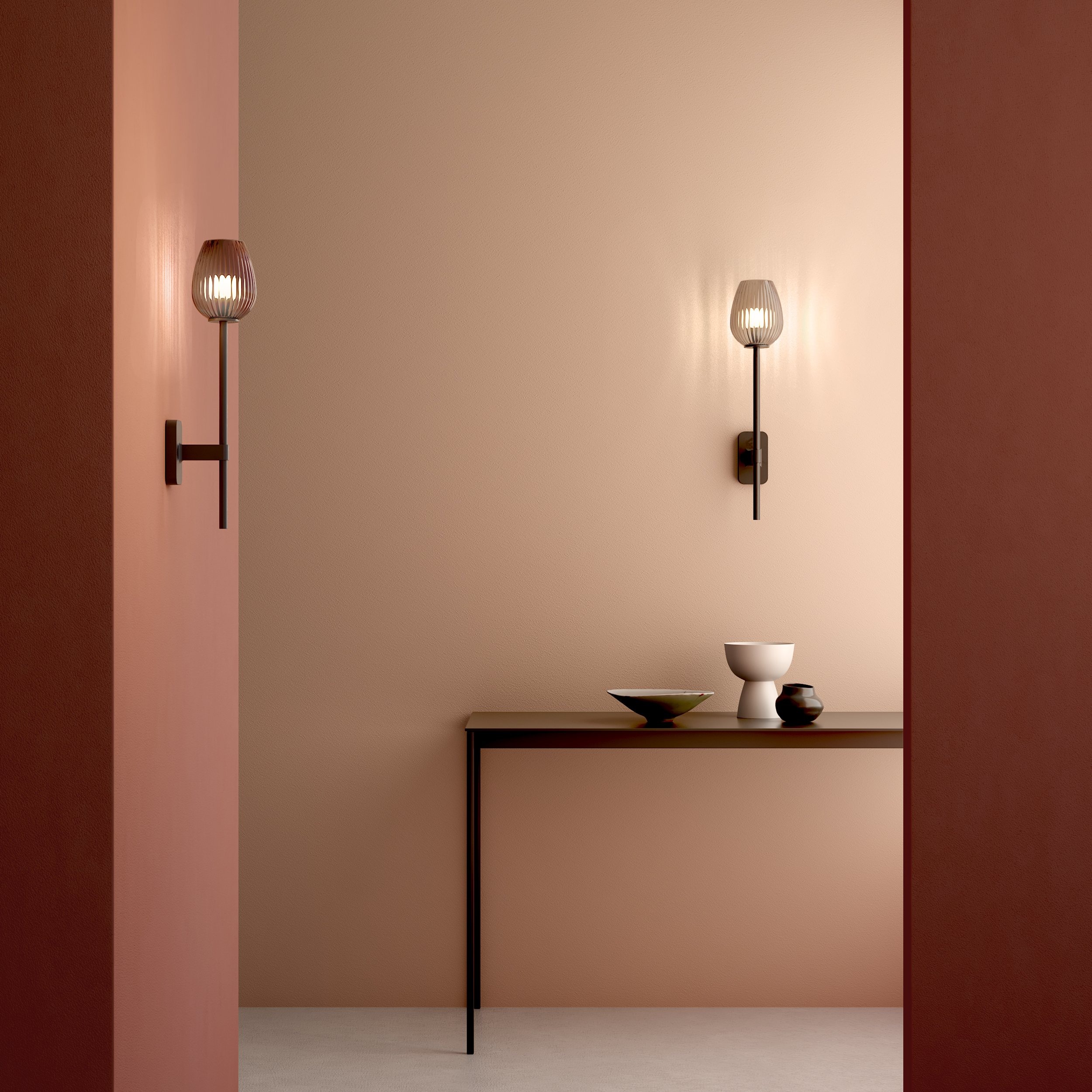 Плафон Astro Lighting Tacoma Tulip Ribbed стекло фото 2