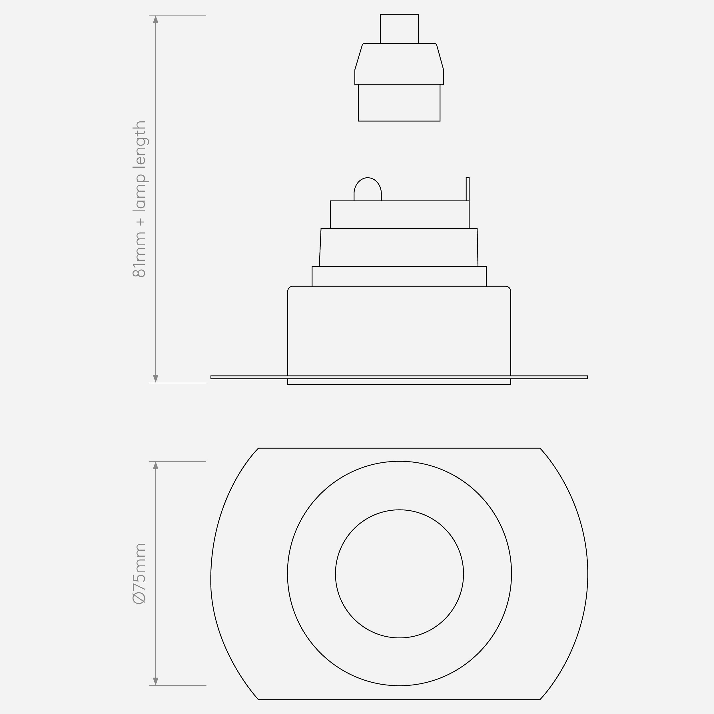 Встраиваемый светильник Astro Lighting Trimless Slimline Round Fixed Fire-Rated IP65 фото 3