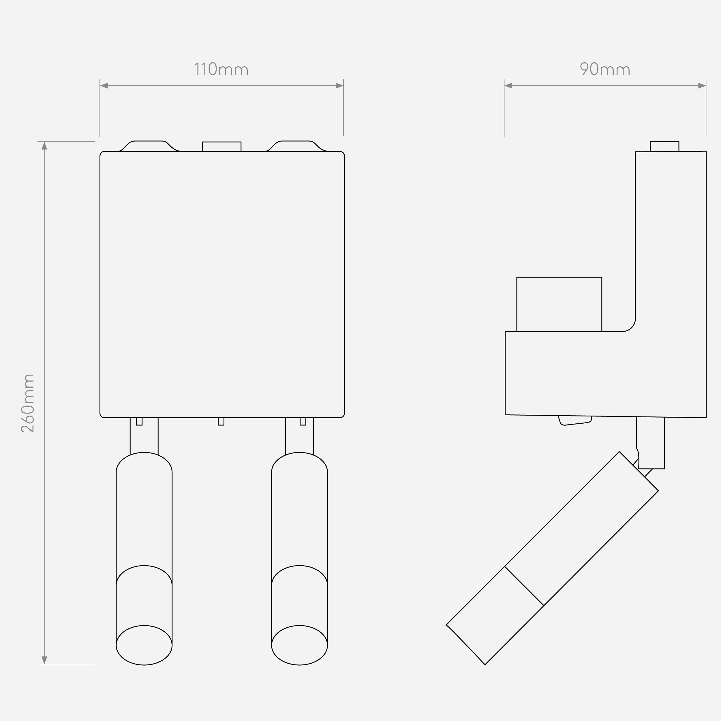 Настенный светильник для чтения Astro Lighting Venn Twin фото 10